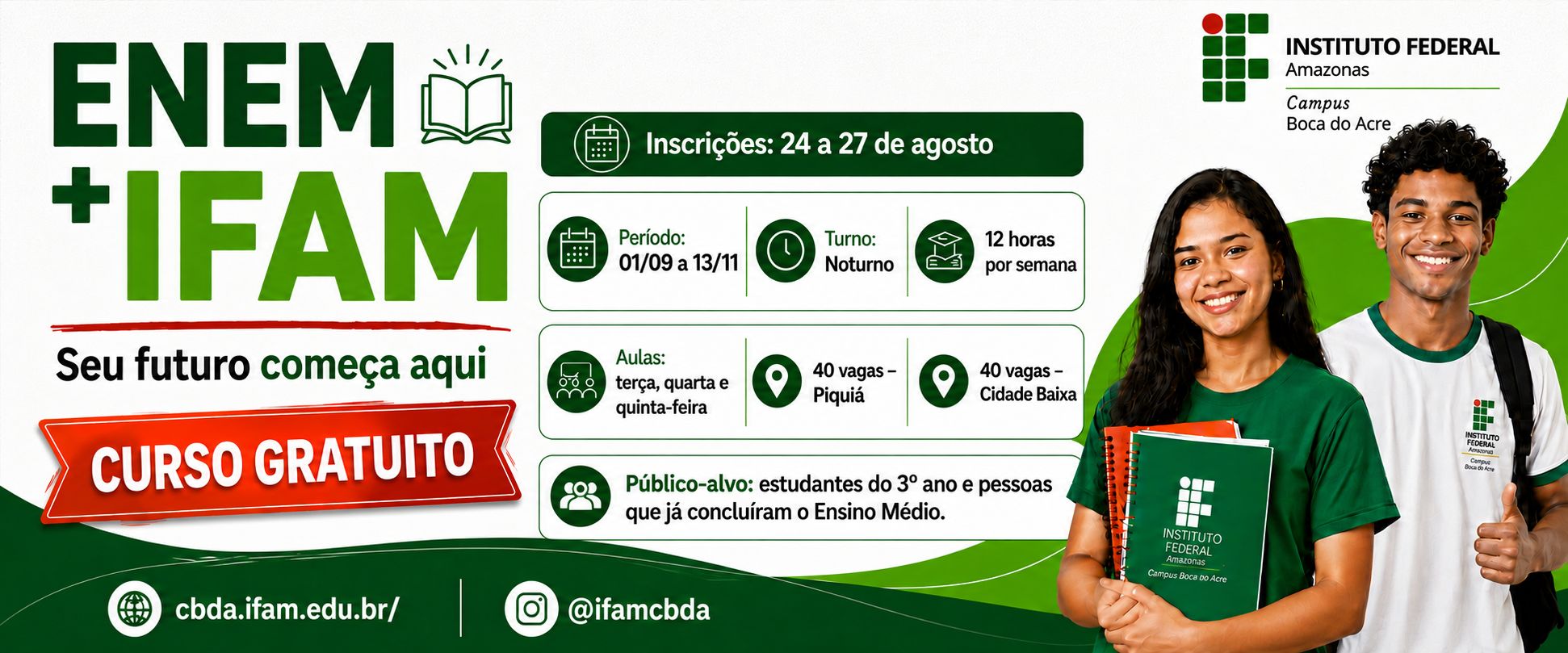 Curso Preparatório ENEM + IFAM